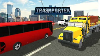 Transporter Truck Driving 3D Скриншот 0