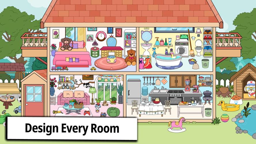 Tizi Home Room Decoration Game Zrzut ekranu 0