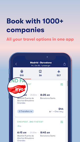 Omio: Train and bus travel app Zrzut ekranu 2