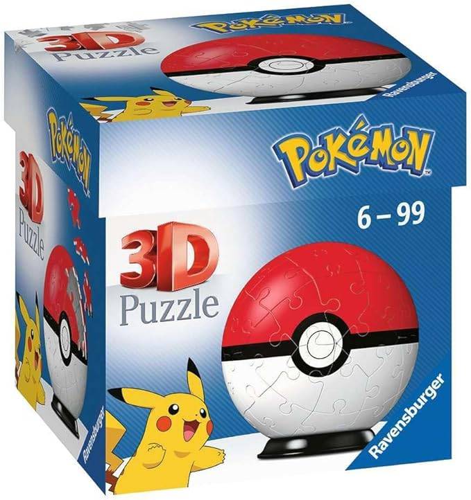 Ravensburger Pokemon Pokeball 3D Jigsaw Puzzle Ball - 54 piraso