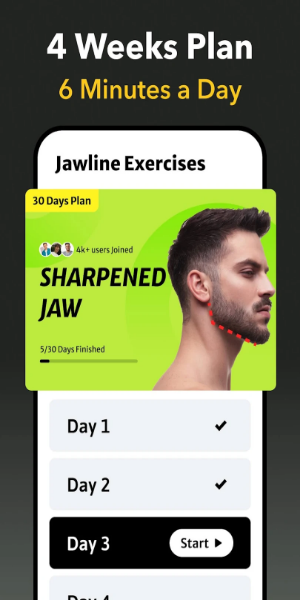 Jawline Exercises - Face Yoga Captura de pantalla 0