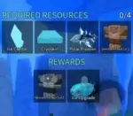Ang imahe na nagpapakita ng mga kinakailangan upang i -upgrade ang glimmerfin suit sa antas 2