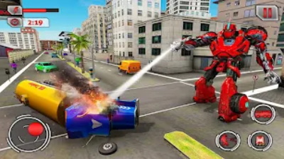 fire truck flying robot rescue スクリーンショット 0