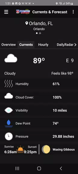 News 6 Pinpoint Weather - WKMG Capture d'écran 2