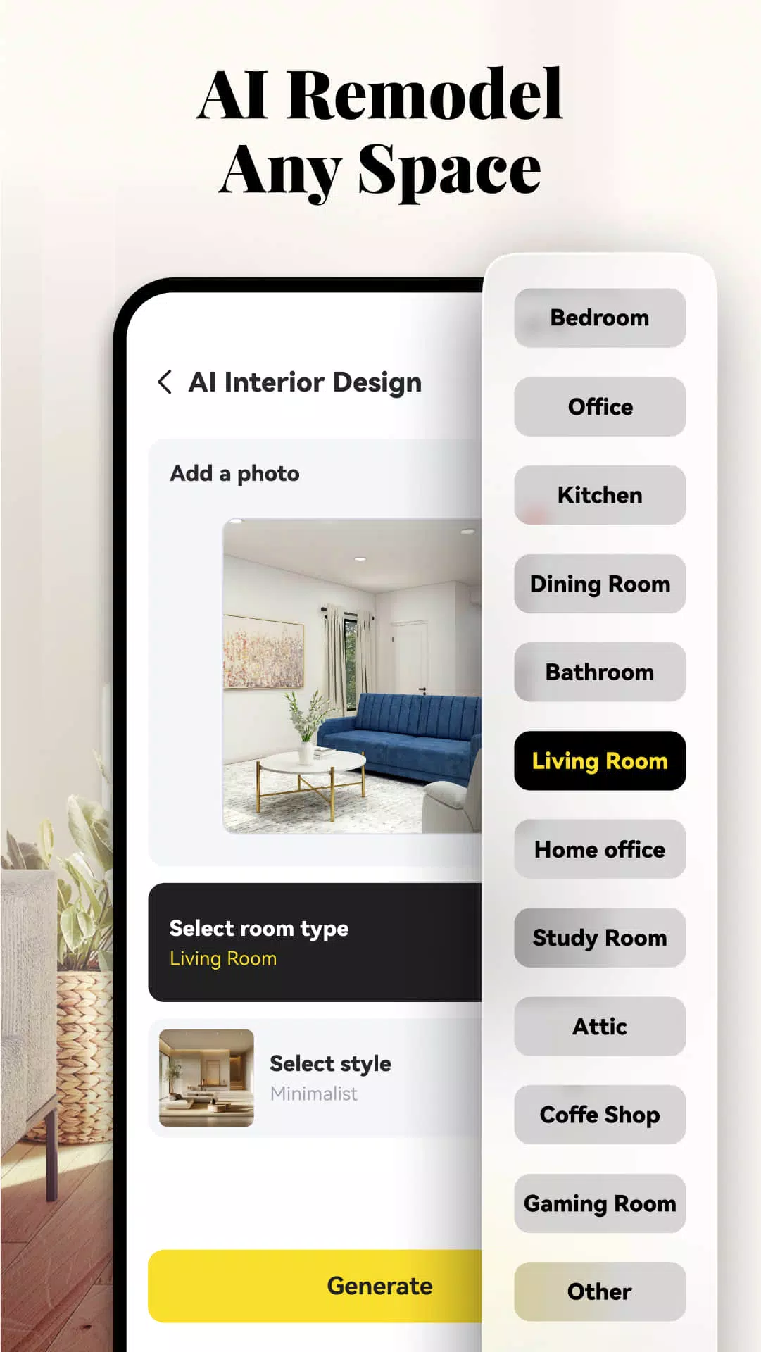 AI Home Design: Interior Decor スクリーンショット 1