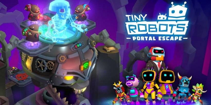 3D Bulmaca Extravaganza: Küçük Robotlar Fethet Portal Kaçış