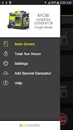 Ryobi™ GenControl™ ဖန်သားပြင်ဓာတ်ပုံ 3