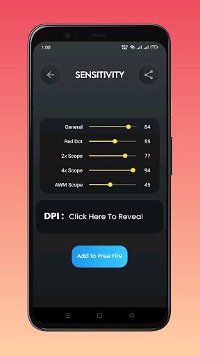 Fire Sensitivity GFX Tool スクリーンショット 1