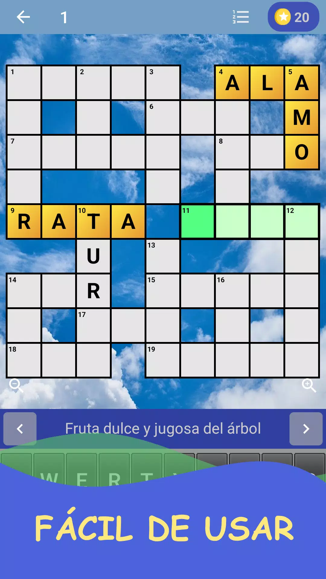 Crucigrama en español スクリーンショット 0