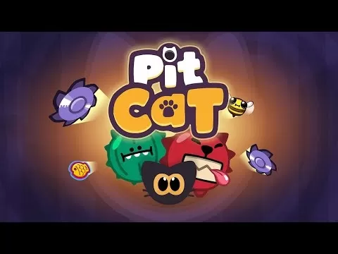 Jugabilidad de Pit Cat mostrando predicción de trayectorias y mecánicas de rebote