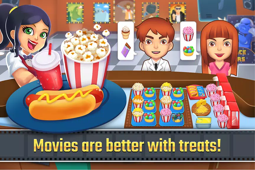 Schermata My Cine Treats Shop: Food Game 0