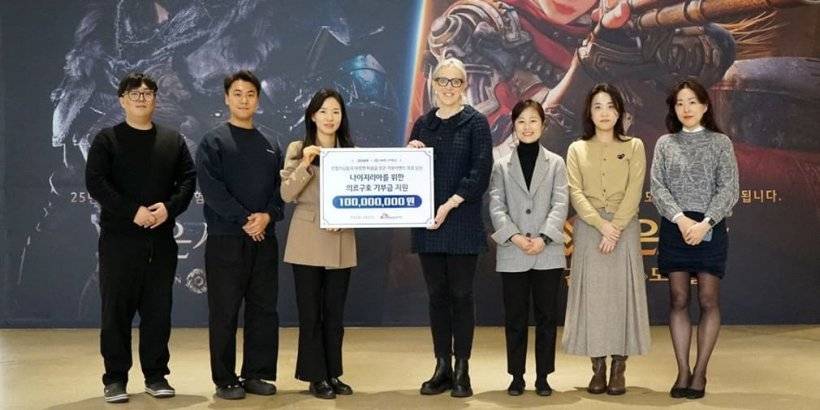 흑인 사막 선수는 국경이없는 의사에게 대규모로 기부합니다