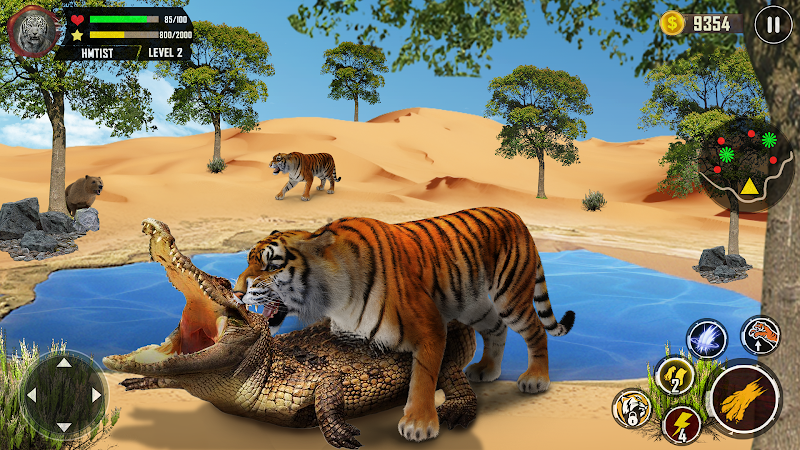 Tiger Simulator 3D Animal Game ภาพหน้าจอ 1