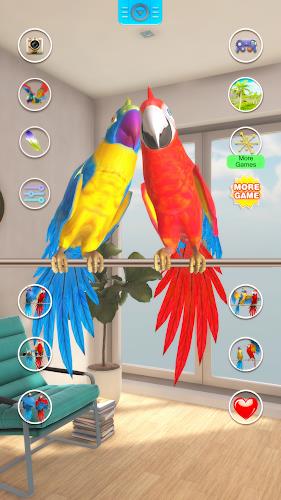 Talking Parrot Couple Captura de pantalla 3