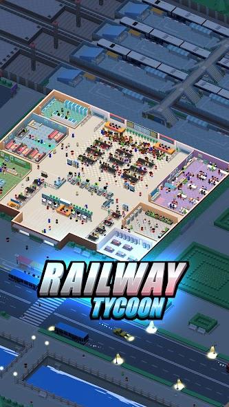 Railway Tycoon - Idle Game Mod Captura de pantalla 0