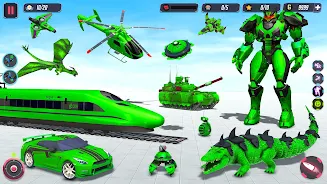 Animal Crocodile Robot Games Captura de tela 0