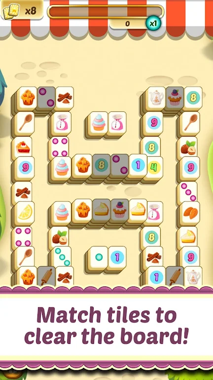 Mahjong Solitaire Cupcake Bake Screenshot 0