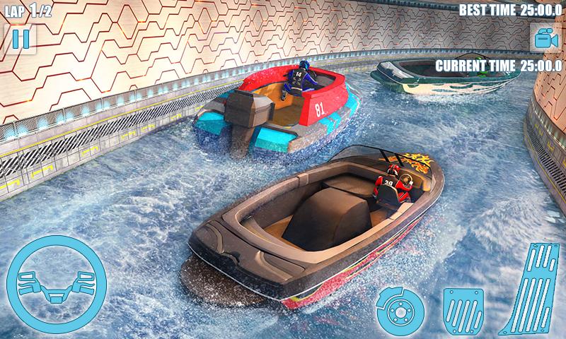 Speed Boat Crash Racing Capture d'écran 0