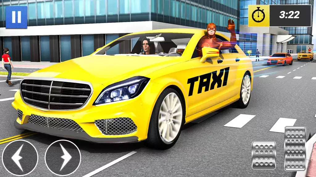 Superhero Car Games Taxi Games Schermafbeelding 0