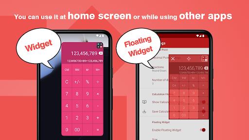 Calculator - Floating Widget স্ক্রিনশট 0