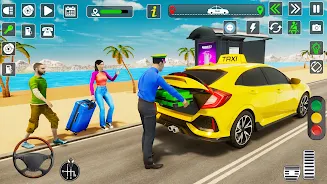 Taxi Driver Cab Car Driving 3D Screenshot 0