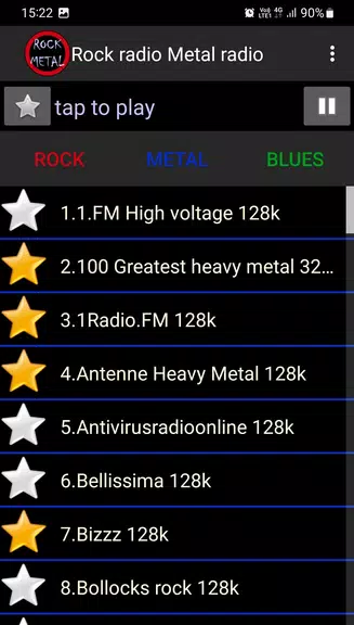 Rock+ Metal radio Captura de pantalla 1