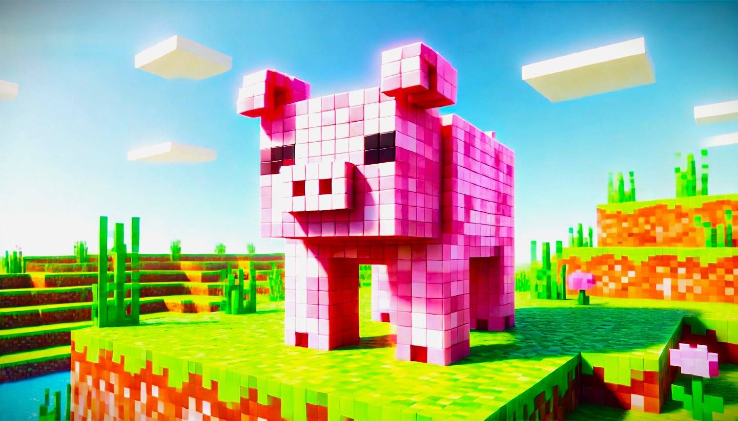 Les cochons roses de Minecraft: une foule mignonne et nécessaire?