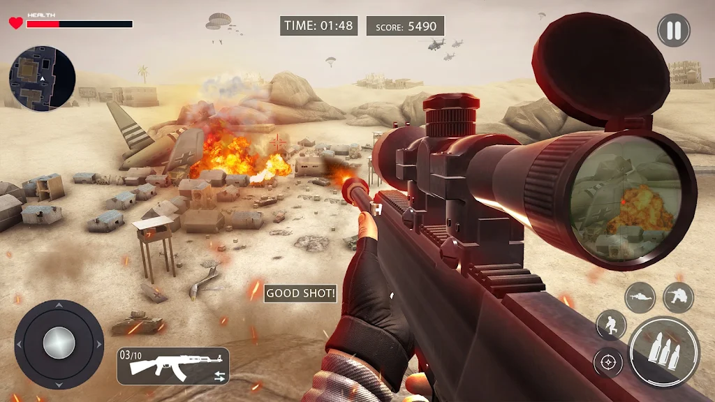 WW2 Sniper Gun Simulator Games ภาพหน้าจอ 3