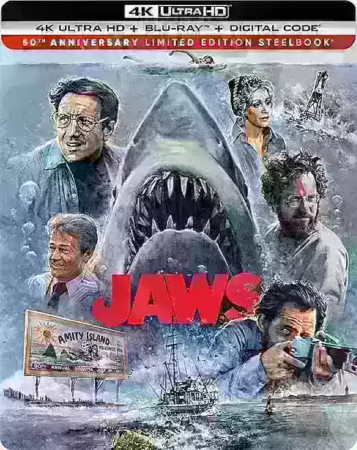 《大白鲨》50周年 4K铁盒珍藏版开启预售