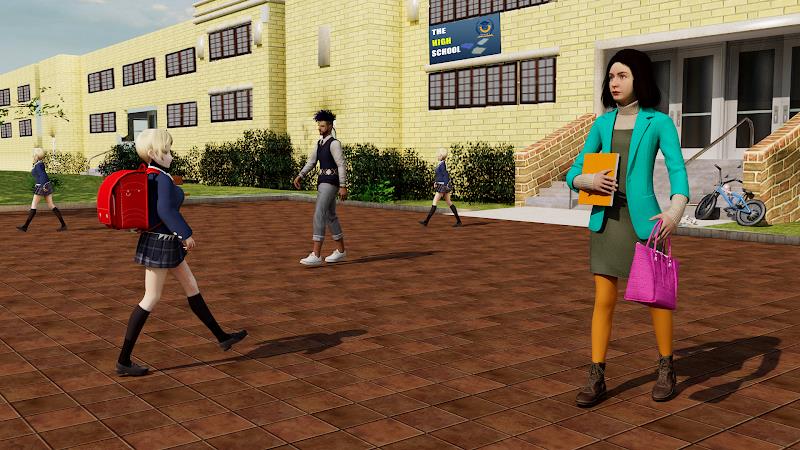 High School Girl Life Sim Game スクリーンショット 0