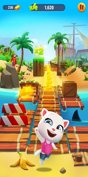 image: Gameplay in Talking Tom Gold Run