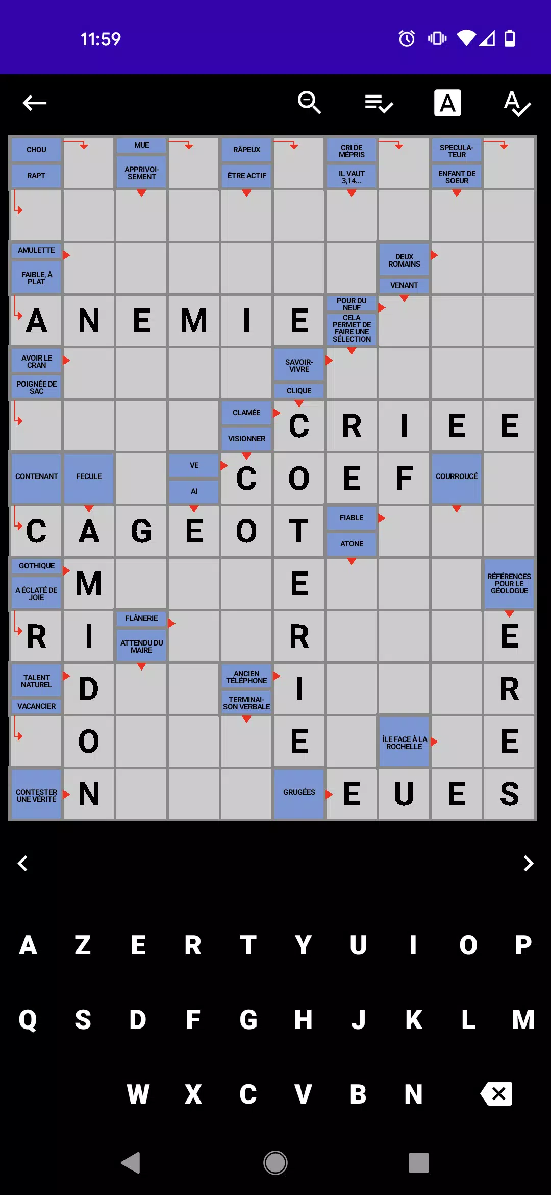 Mots Fléchés Français スクリーンショット 0