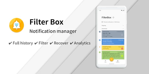 FilterBox Notification Manager ภาพหน้าจอ 0