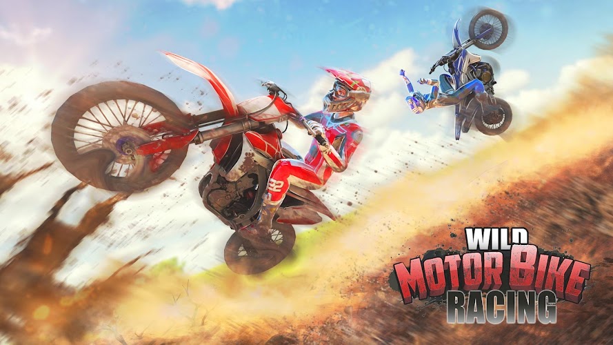 Wild Motor Bike Offroad Racing Ekran Görüntüsü 0