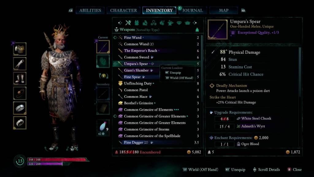 Gameplay dichiarato con il divinità che ha ottenuto tutto il cuore di Valor Quest Rewards tra cui Umpara's Spear, The Stormdancer Armor Set e The Leviathan Heart