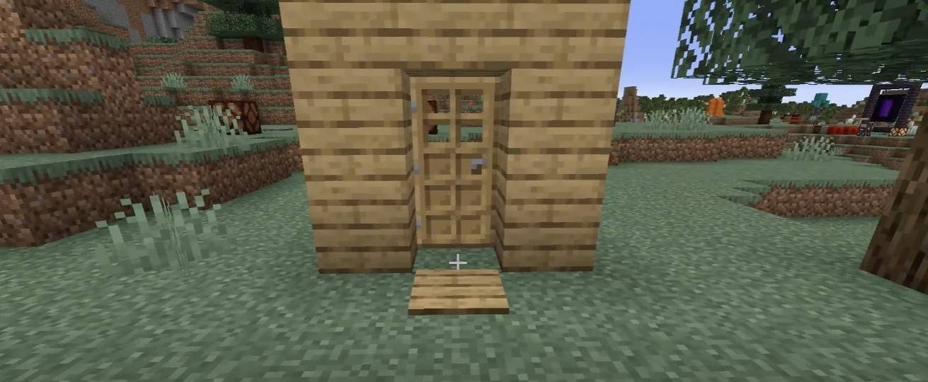 Puerta automática en Minecraft