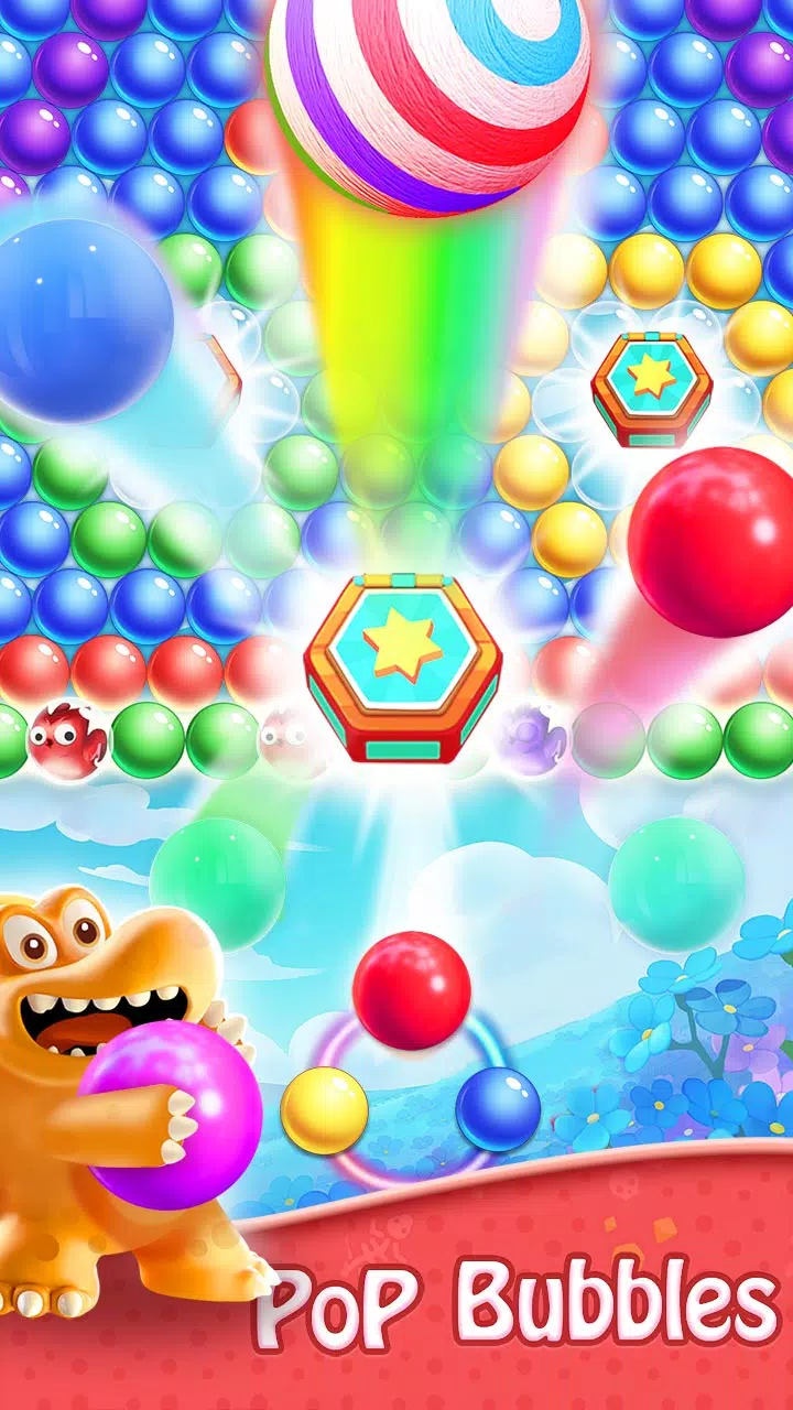 Bubble Shooter - Dino Match Ảnh chụp màn hình 1