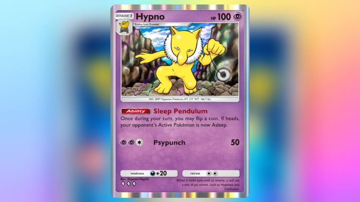 Hypno из Pokemon TCG Pocket, лучшая карта, которая может нанести статус сна