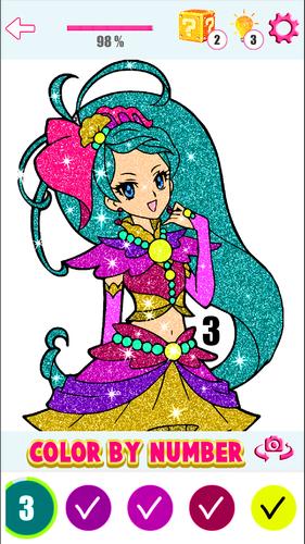 Anime Manga Color By Number ဖန်သားပြင်ဓာတ်ပုံ 3