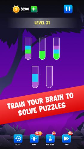 Water Sort Color Puzzle Game Capture d'écran 1