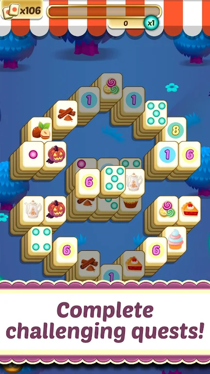 Mahjong Solitaire Cupcake Bake Screenshot 1