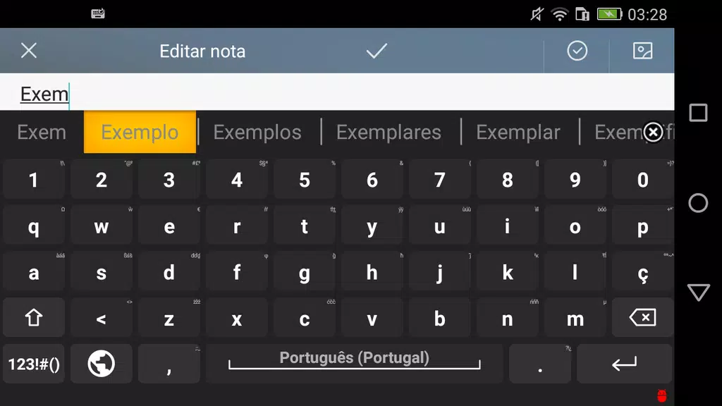 Portuguese for AnySoftKeyboard Screenshot 1