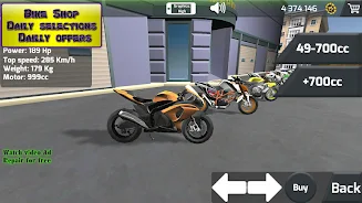 Motorbike 3D Drag Race スクリーンショット 1