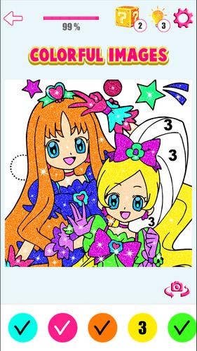 Anime Manga Color By Number ဖန်သားပြင်ဓာတ်ပုံ 2
