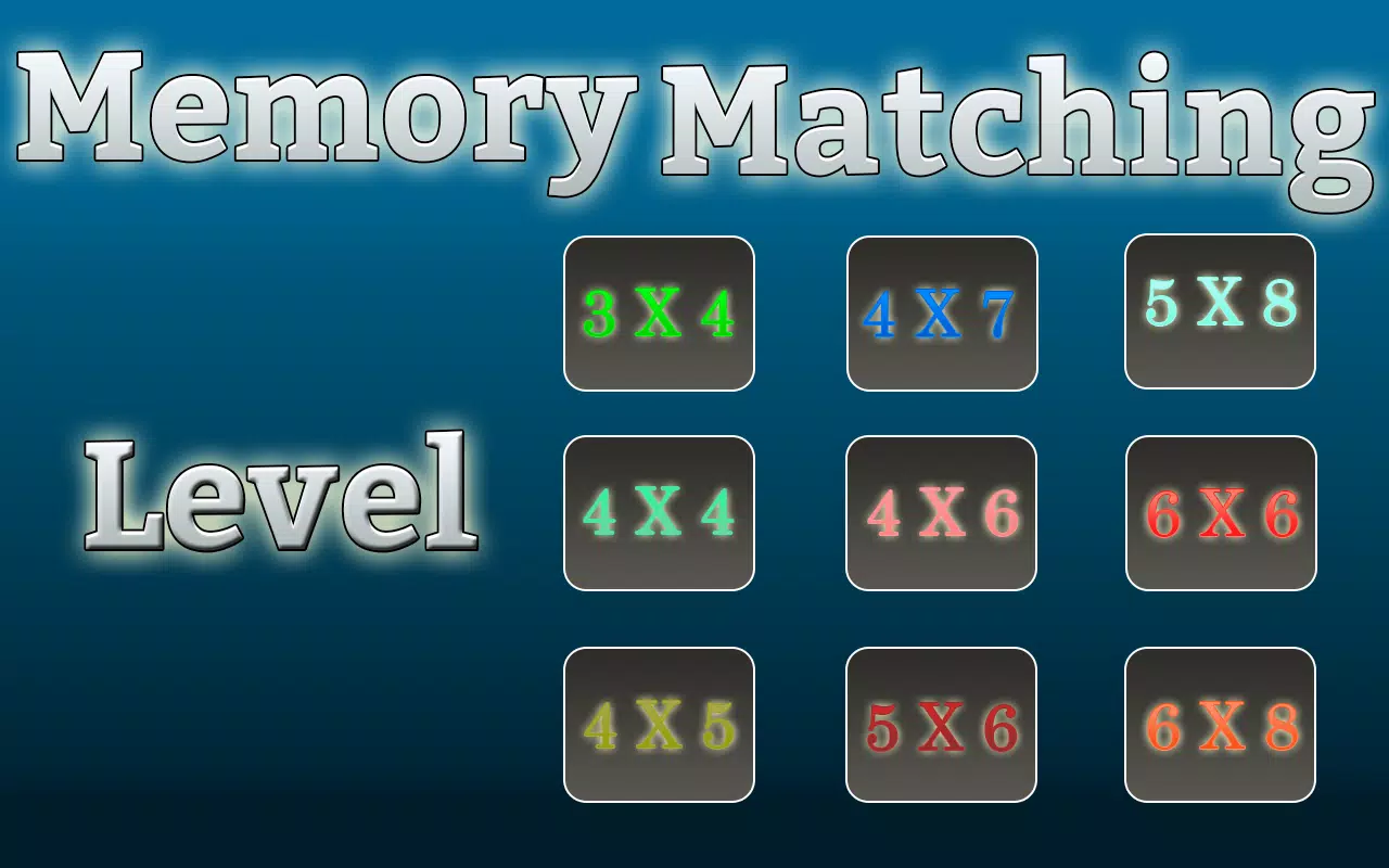 Memory Matching Game Screenshot 0