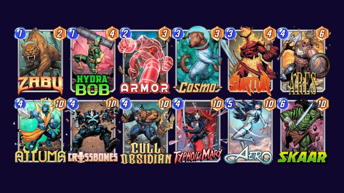 Desempenho do Deck Surtur