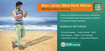 IDBI Bank GO Mobile+ स्क्रीनशॉट 0