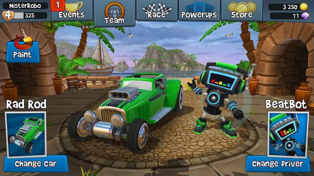 Beach Buggy Racing 2 Mod Schermafbeelding 2