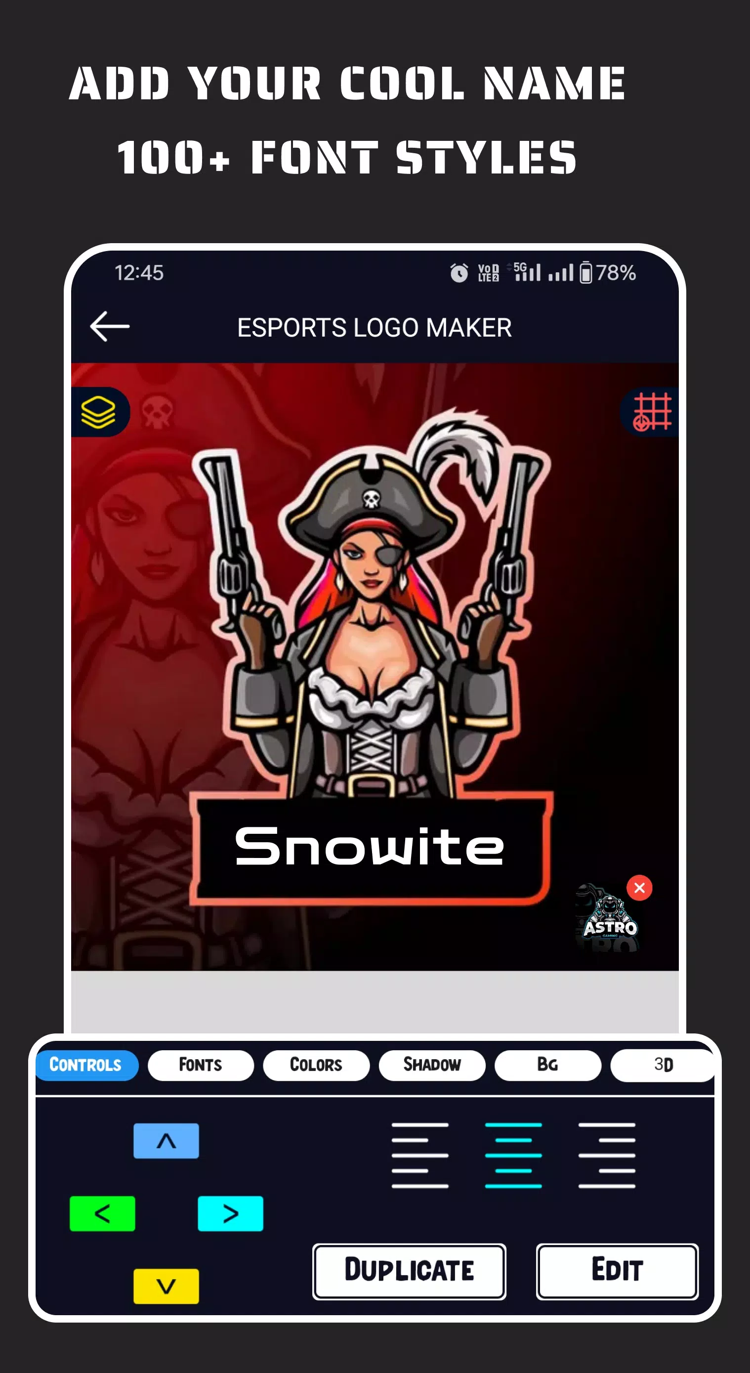 Esportify: Gaming Logo Maker Captura de tela 2