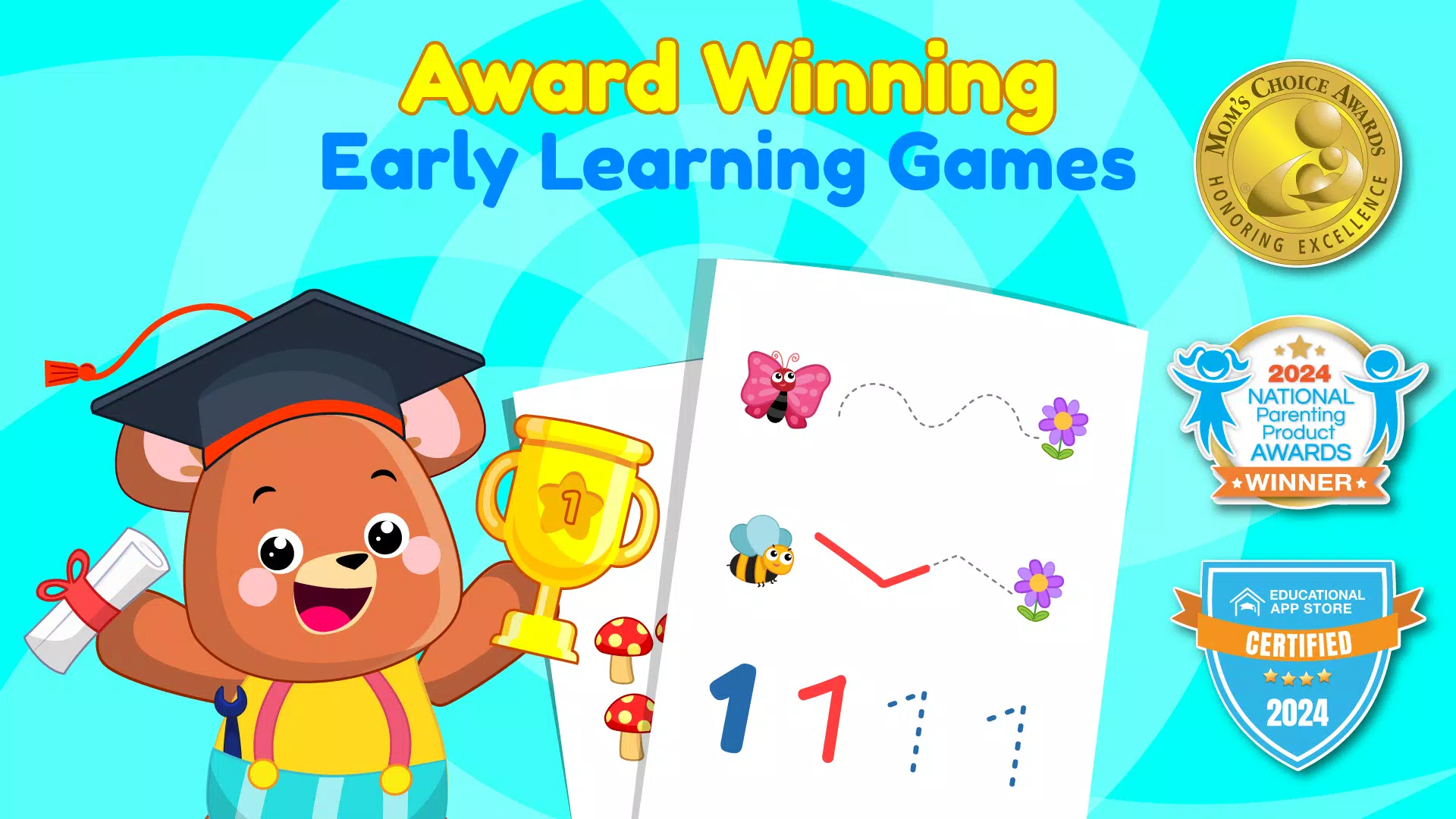 ElePant Kids Learning Games 2+ Скриншот 0